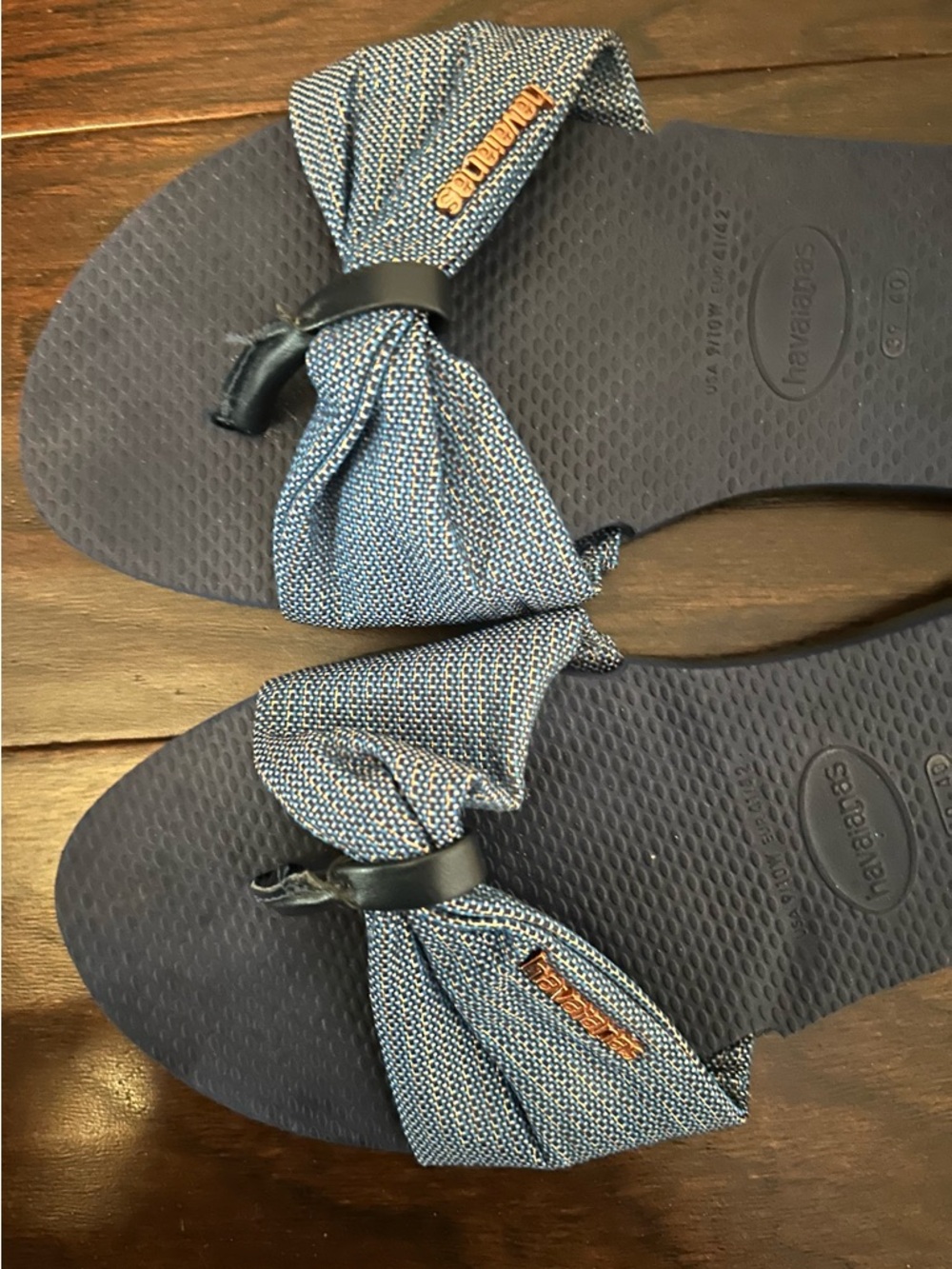 Havaianas Navy Flip Flop Sandals - Picture 2 of 3